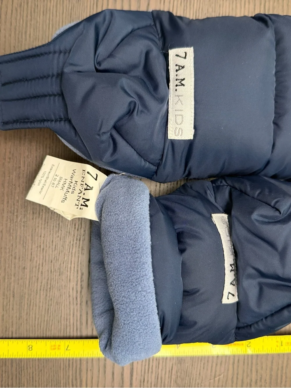 Kids mittens with scooter handle accessibility- navy size 2-6t - 7am enfant
